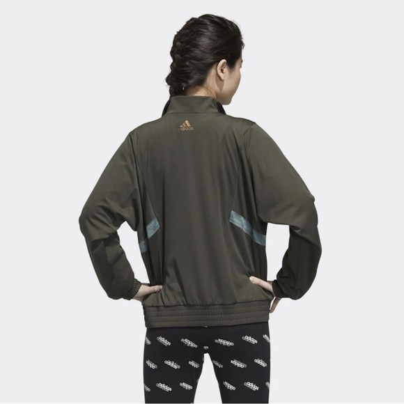 Adidas x Zoe Saldana Collection Green Track Jacket - Picture 6 of 10